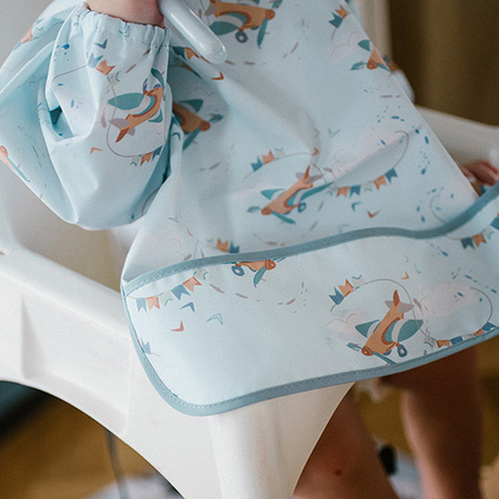 Babyono Śliniak z długim rękawem PLANE