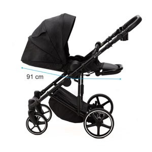 Adamex Wózek Wielofunkcyjny 2 w 1 Zico New Czarny TK-53-LUX