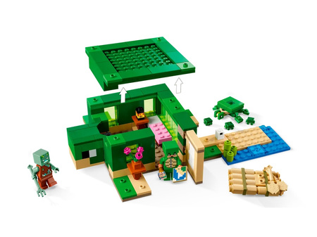 Lego 21254 Minecraft Domek na plaży żółwi