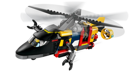 Lego 60462 City Zestaw z helikopterem, wozem strażackim i łodzią podwodną
