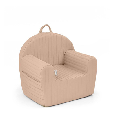 Albero Mio Fotelik pikowany pasy Nugat