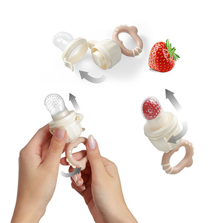 Babyono Gryzak do podawania pokarmów Dino