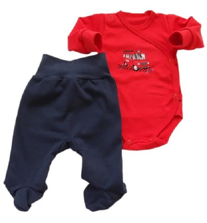 Mrofi Komplet Strażak r.56 Body i półśpioch