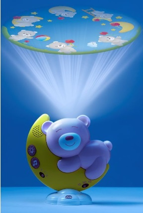 Projektorem z baldachimem 3 w 1 Next2Moon Chicco (różowy)