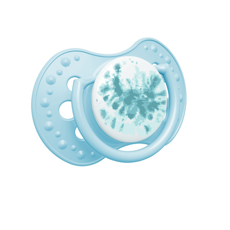 Lovi Smoczek silikonowy dynamiczny 3-6 m 2 szt. Tie Dye Blue