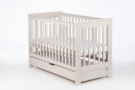 DREWEX Łóżeczko tapczanik EVA Cashmere + szuflada