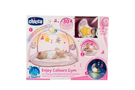 Mata dla Niemowlaka 3 w 1 Enjoy Colors Pink Chicco