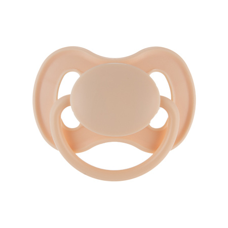 Canpol babies Smoczek uspokajający kauczukowy 0-6m okrągły NUDE