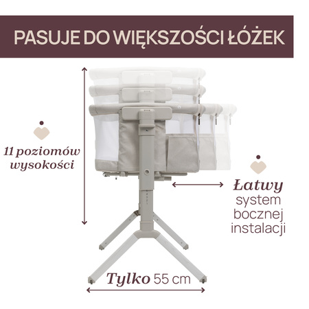 Chicco Next2Me Armonia 2w1 Motherpearl łóżeczko dostawne