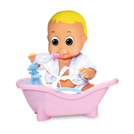 Happy Babies lalka sikający bobas z wanną Smily Play