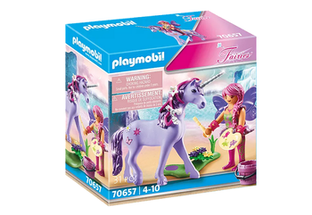 Playmobil 70657 Wróżka z ozdobami i jednorożcem