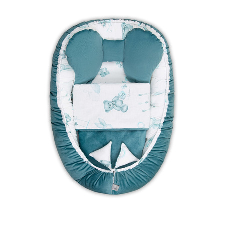 Belisima Kokon Velvet "Baby Boy" z kołderką