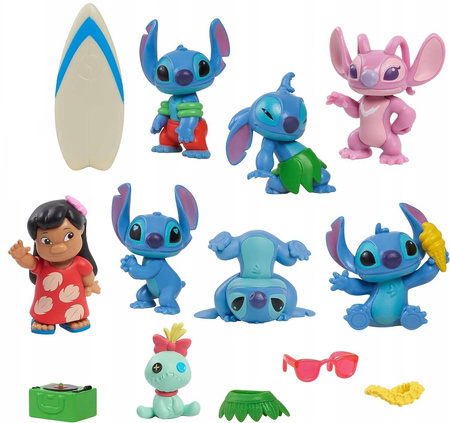 Disney Lilo i Stitch Deluxe Zestaw figurek z akcesoriami