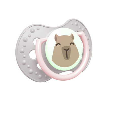 Lovi Smoczek silikonowy dynamiczny 0-6 m 2 szt CapiChill Girl