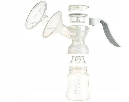 Laktator ręczny + butelka Akuku