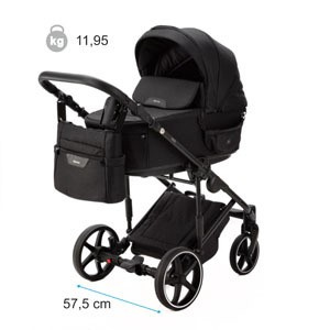 Adamex Wózek Wielofunkcyjny 2 w 1 Zico New Czarny TK-53-LUX