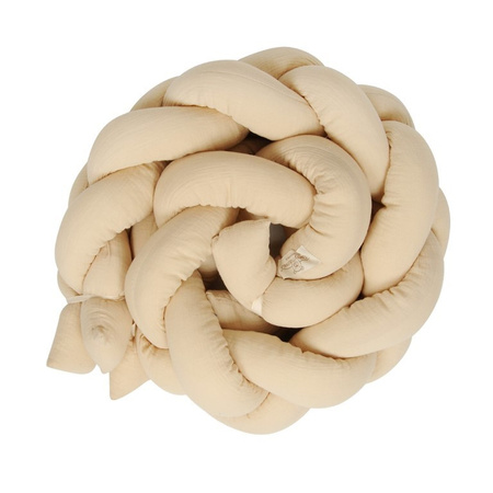 Babymatex Ochraniacz do łóżeczka Warkocz Muślin Beżowy dł. 200cm