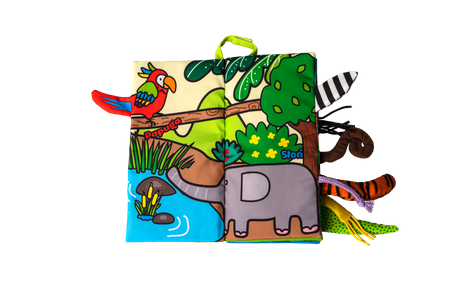 Jolly Baby Ogonki Książeczka Zwierzaki Dżungli