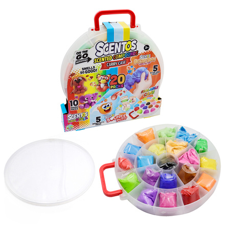 Scentos Pachnące Masy Plastyczne - Walizeczka 20 szt.