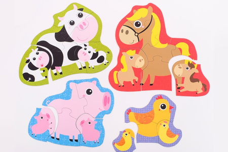 CzuCzu - Puzzle progresywne. Zwierzątka na wsi