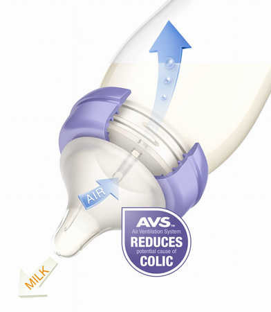 Lansinoh Szklana butelka mOmma 160 ml ze smoczkiem Natural Wave