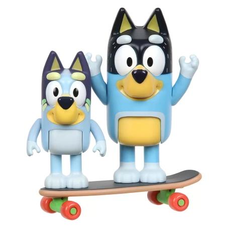 Bluey Blue - Jazda na deskorolce Pieski Zestaw figurek 2-pack BLU13042