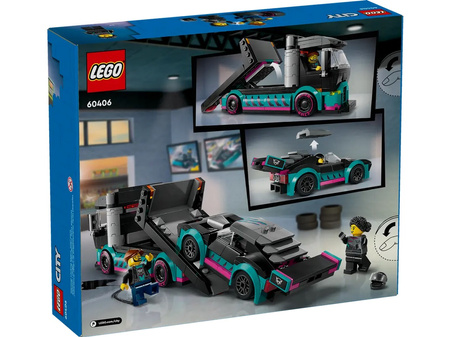 Lego 60406 City Samochód wyścigowy i laweta