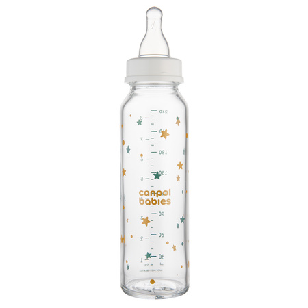 Canpol babies Butelka szklana wąska 240 ml