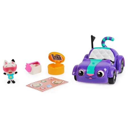 Koci Domek Gabi - Kiciuś Panduś jedzie na piknik Zestaw z autem i figurką