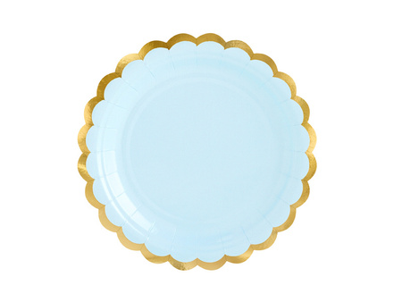 Talerzyki, j. niebieski, 18cm (1 op. / 6 szt.)