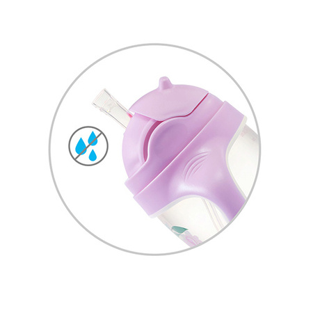 Babyono Kubek niekapek z obciążoną słomką