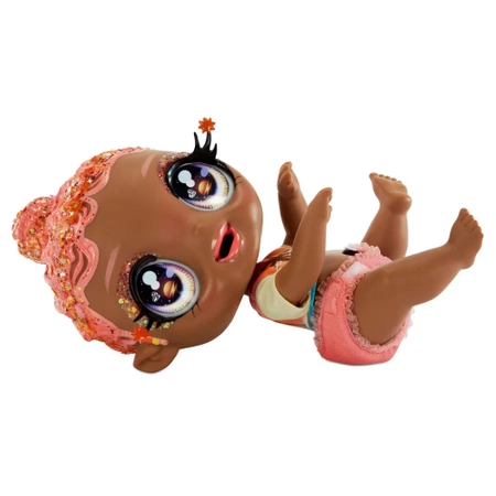 Glitter Babyz - Błyszcząca Lalka Solana Sunburst Magiczna zmiana