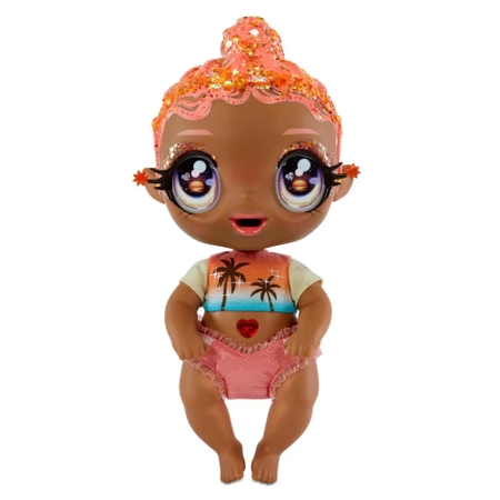 Glitter Babyz - Błyszcząca Lalka Solana Sunburst Magiczna zmiana