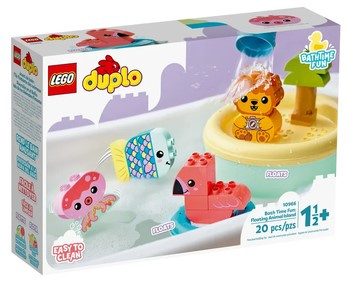 Zabawa w kąpieli pływająca wyspa ze zwierzątkami Lego Duplo 10966