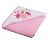 Akuku Okrycie kąpielowe z kapturem Różowe 100x100