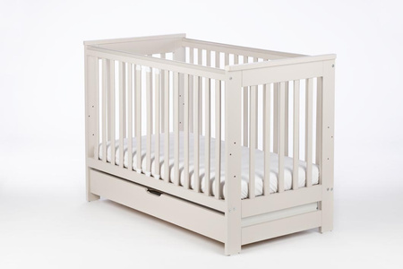 DREWEX Łóżeczko tapczanik EVA Cashmere + szuflada