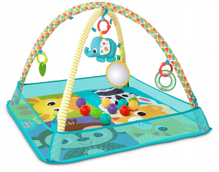 Bright Starts Mata edukacyjna z piłeczkami Przyjaciele Słonika