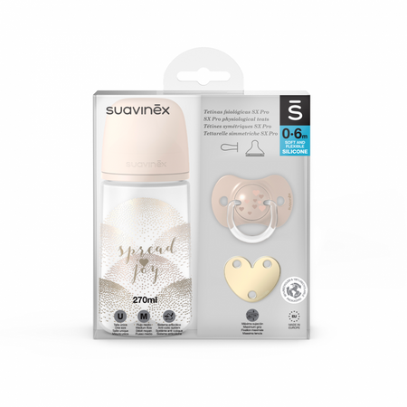 Suavinex Zestaw Spread Joy Beżowe Serce 