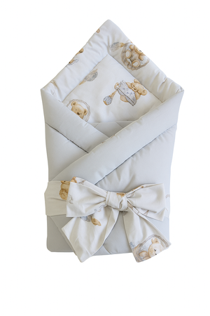 Mu&Mu Rożek niemowlęcy na kokardę Miś Boho Beż