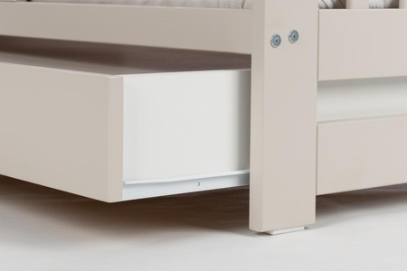 DREWEX Łóżeczko tapczanik EVA Cashmere + szuflada