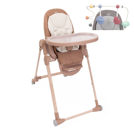 Chicco Krzesełko do karmienia Polly Armonia Terracotta+pałąk