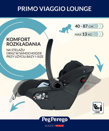 Peg Perego Fotelik samochodowy Primo Viaggio Lounge Mon Amour