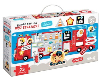 CzuCzu - Puzzle z dziurką. Wóz strażacki