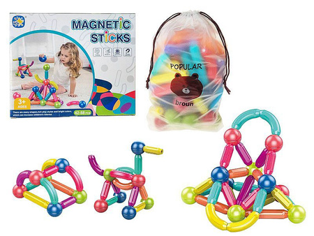 Adar Klocki magnetyczne 58 el.