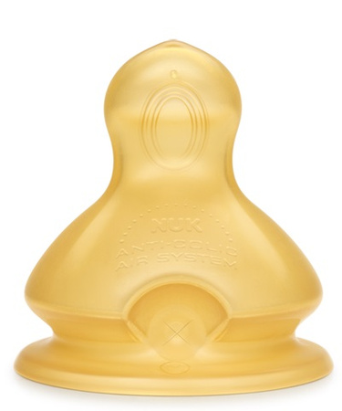 Smoczek na butelkę lateksowy 6-18m.cy L 2 szt. Nuk