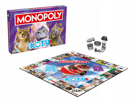 Winning Moves Gra Monopoly - Koty