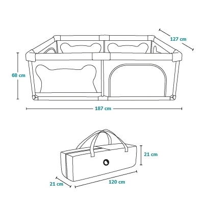 Lionelo Kojec dla dziecka Willow Grey Concrete