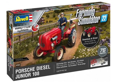 Revell 07823 Ciągnik Porsche Junior 108 Farming Simulator model w skali 1:24