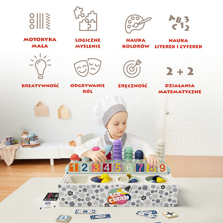 Topbright Lodziarnia zabawka matematyczna dla dzieci - gra edukacyjna Montessori