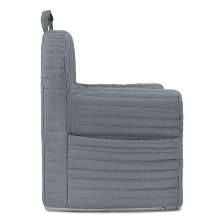 Albero Mio Fotelik pikowany pasy Grafit